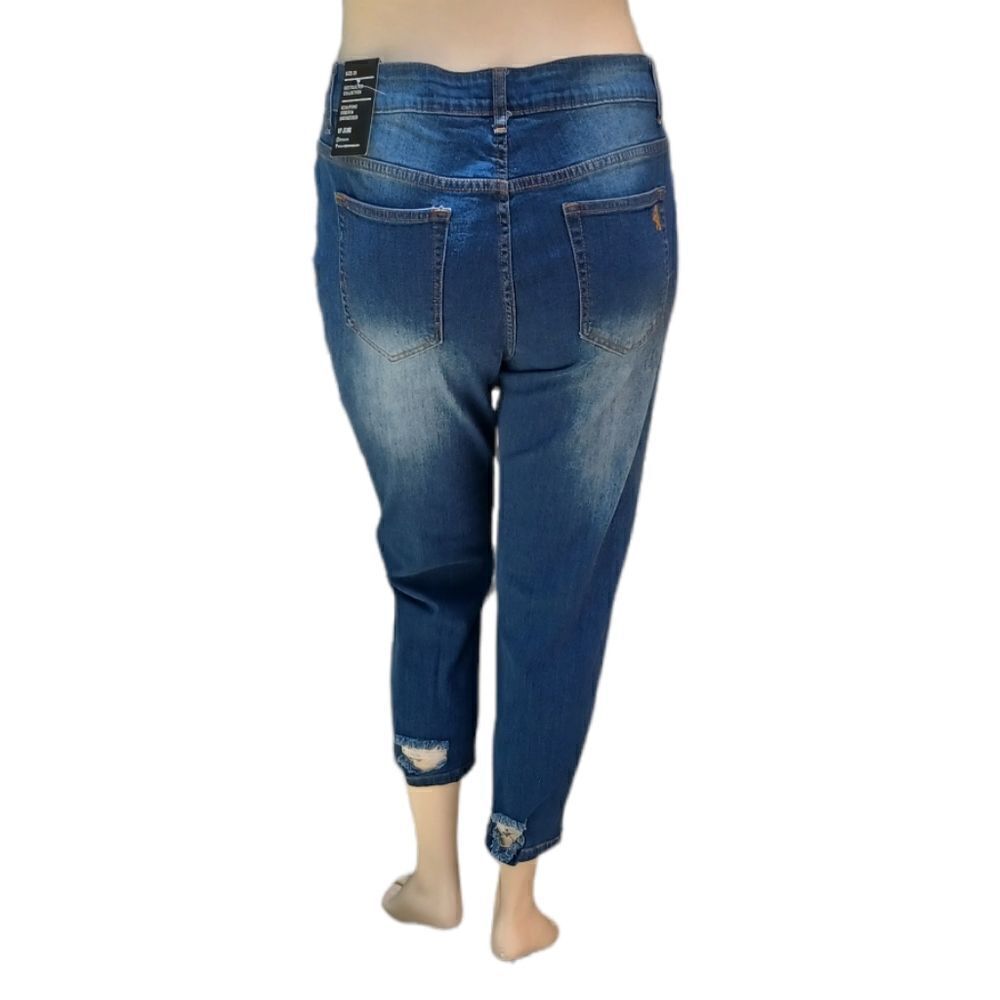 534627....VIP Ankle Crop Jeans, Destructed Collection - Picture 5 of 6